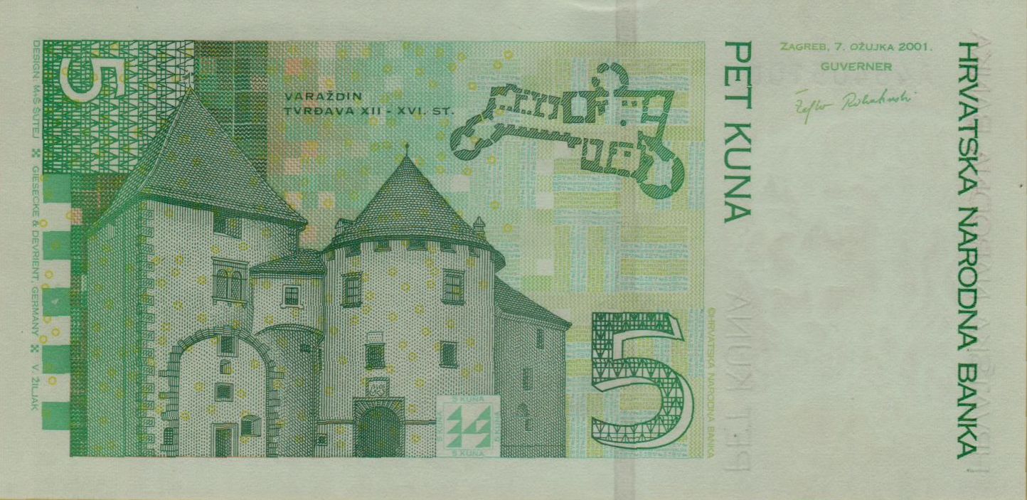 Croatia 5 2001 UNC P-37